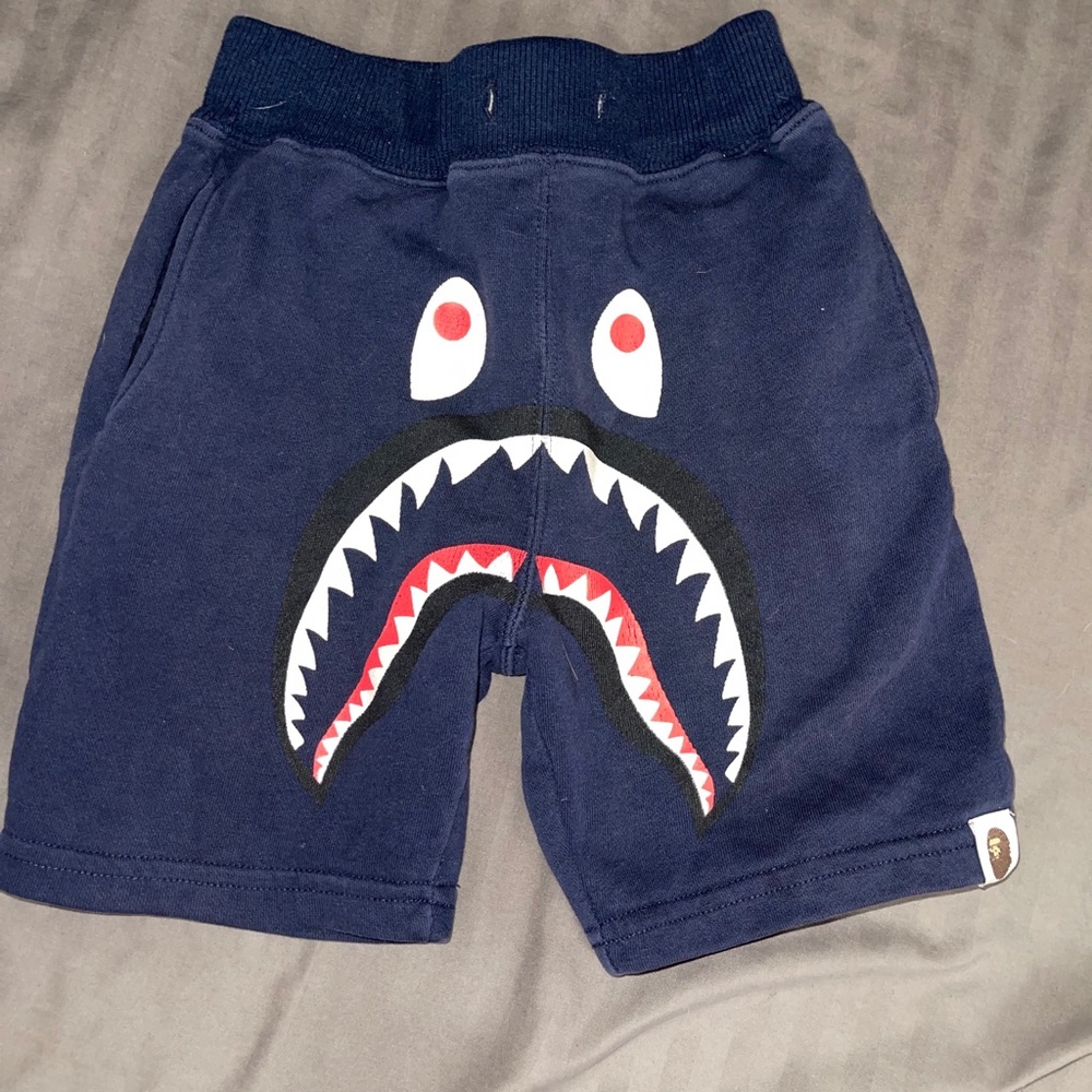 Bape kids sharkhead shorts